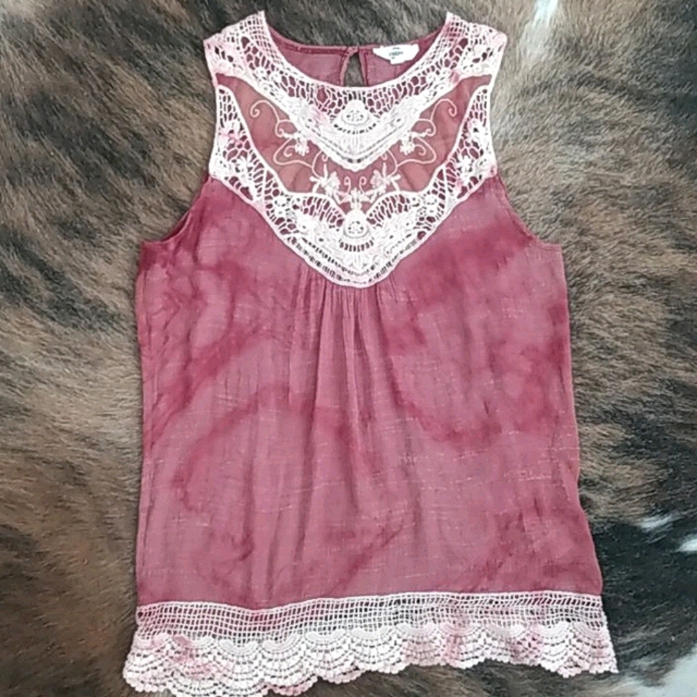 Custom Bleach Dyed Boho Entro Tank